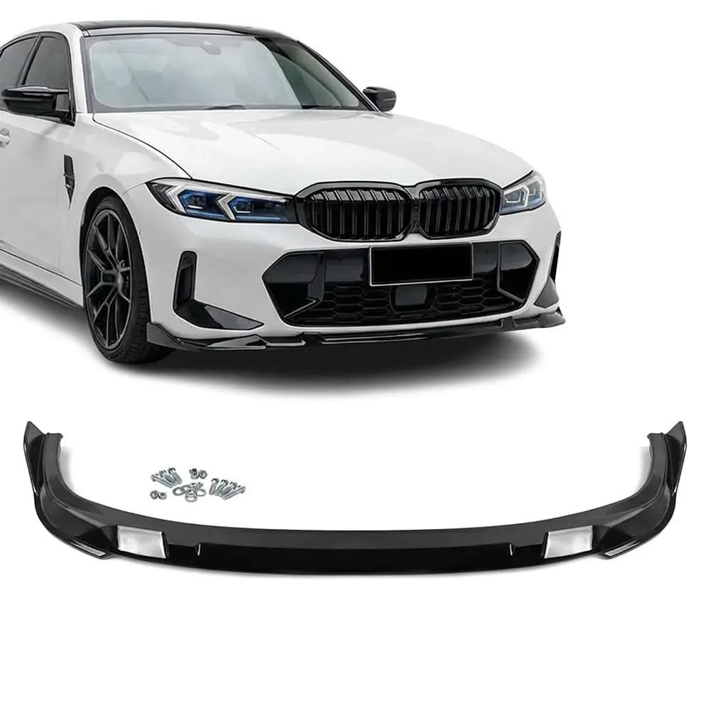 HAUER Front Bumper Lip Spoiler for BMW G20 / G21 LCI (22-26) M-Pack, glossy black
