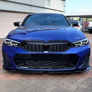 Performance Front Bumper Lip Spoiler for BMW G20 / G21 LCI (22-26), glossy black — 3