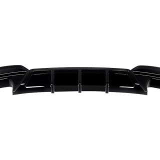 WR Rear Bumper Diffuser for BMW F06 / F12 / F13 M-Pack (with oval 2x2 exhaust), glossy black — 2