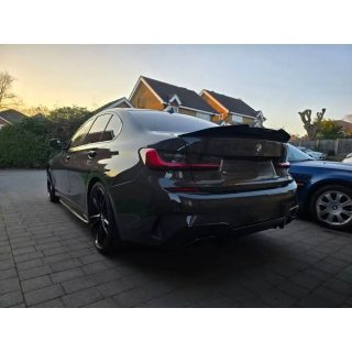 PSM style Trunk Spoiler for BMW G20 / G80, glossy black — 3