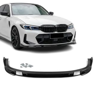 HAUER Front Bumper Lip Spoiler for BMW G20 / G21 LCI (22-26) M-Pack, glossy black — 1