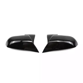 M style mirror caps set for BMW F10, F11, F06, F07, F12, F13 LCI, glossy black — 1