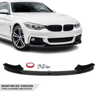 Performance priekšējā bufera spoileris BMW F32/F33/F36, spīdīgi melns V2: ĪPAŠI IZTURĪGA VERSIJA — 1