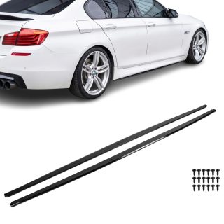 Sānu sliekšņu uzlikas BMW F10 / F11 (11-18), spīdīgi melni — 4