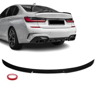 M3 stila bagāžnieka spoileris BMW G20 / G80, spīdīgi melns — 4