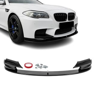 Priekšējā bufera splitteris BMW F10 M5 oriģinālajam buferim, spīdīgi melns — 3