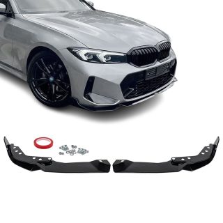 Performance priekšējā bufera spoileris BMW G20/G21 LCI (22-26), spīdīgi melns — 1