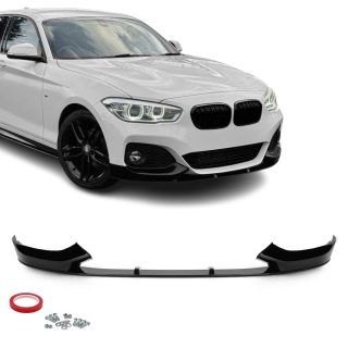 Performance priekšējā bufera splitteris BMW F20 / F21 LCI M Sport (15-19), spīdīgi melns — 2