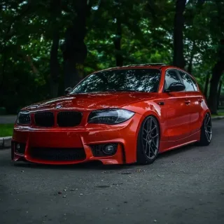 1M stila priekšējais buferis priekš BMW E81 / E82 / E87 / E88 (04-13), bez PDC un bez lukturu mazgātāju atverēm — 3