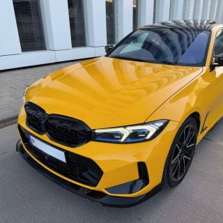 HAUER priekšējā bufera spoileris BMW G20 / G21 LCI (22-26) M-Pack, spīdīgi melns — 4