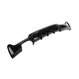 Performance aizmugurējā bufera difuzors priekš BMW F32 / F33 / F36 M-Pack, spīdīgi melns — 3