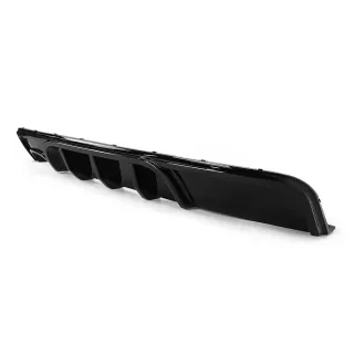 WR aizmugurējā bufera difuzors BMW E82 / E88 M-Pack, spīdīgi melns — 2
