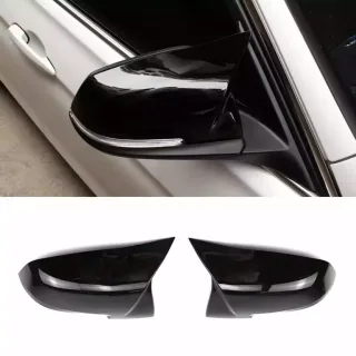 M stila spoguļu vāciņu komplekts BMW F10, F11, F06, F07, F12, F13 LCI, spīdīgi melns — 4