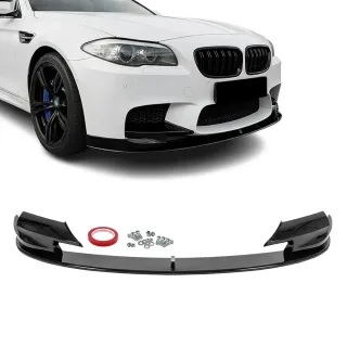 Priekšējā bufera splitteris BMW F10 M5 oriģinālajam buferim, spīdīgi melns — 2