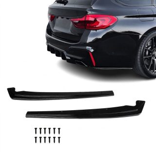 Aizmugurējā bufera sānu uzlikas, komplekts BMW G30, G31 / F10, F11, spīdīgi melns — 1