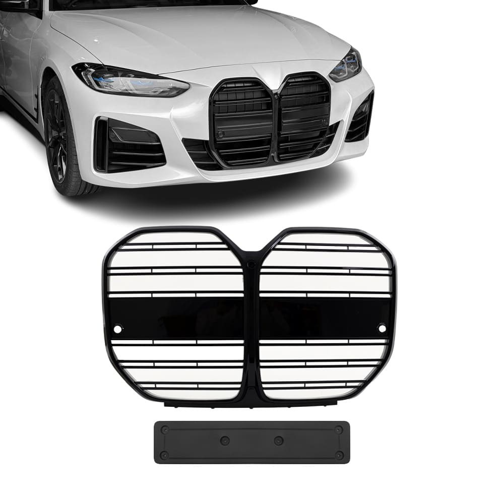 M-Style kidney Grille for BMW G26 Gran Coupe (21-), glossy black
