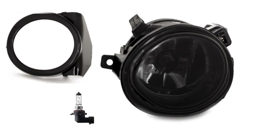 Fog light left side for BMW E46 M-Tech / M3 bumper, smoked