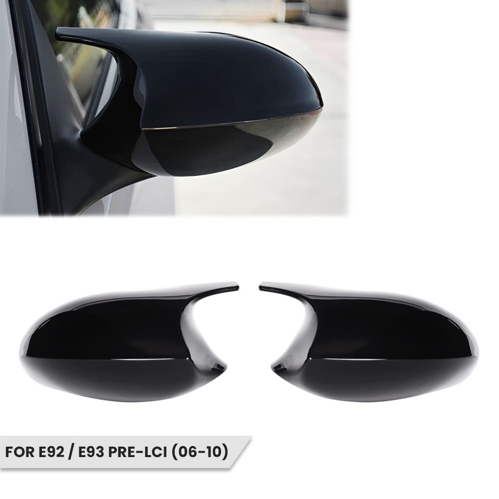 M style Mirror Caps set for BMW E92 / E93 (06-10), glossy black