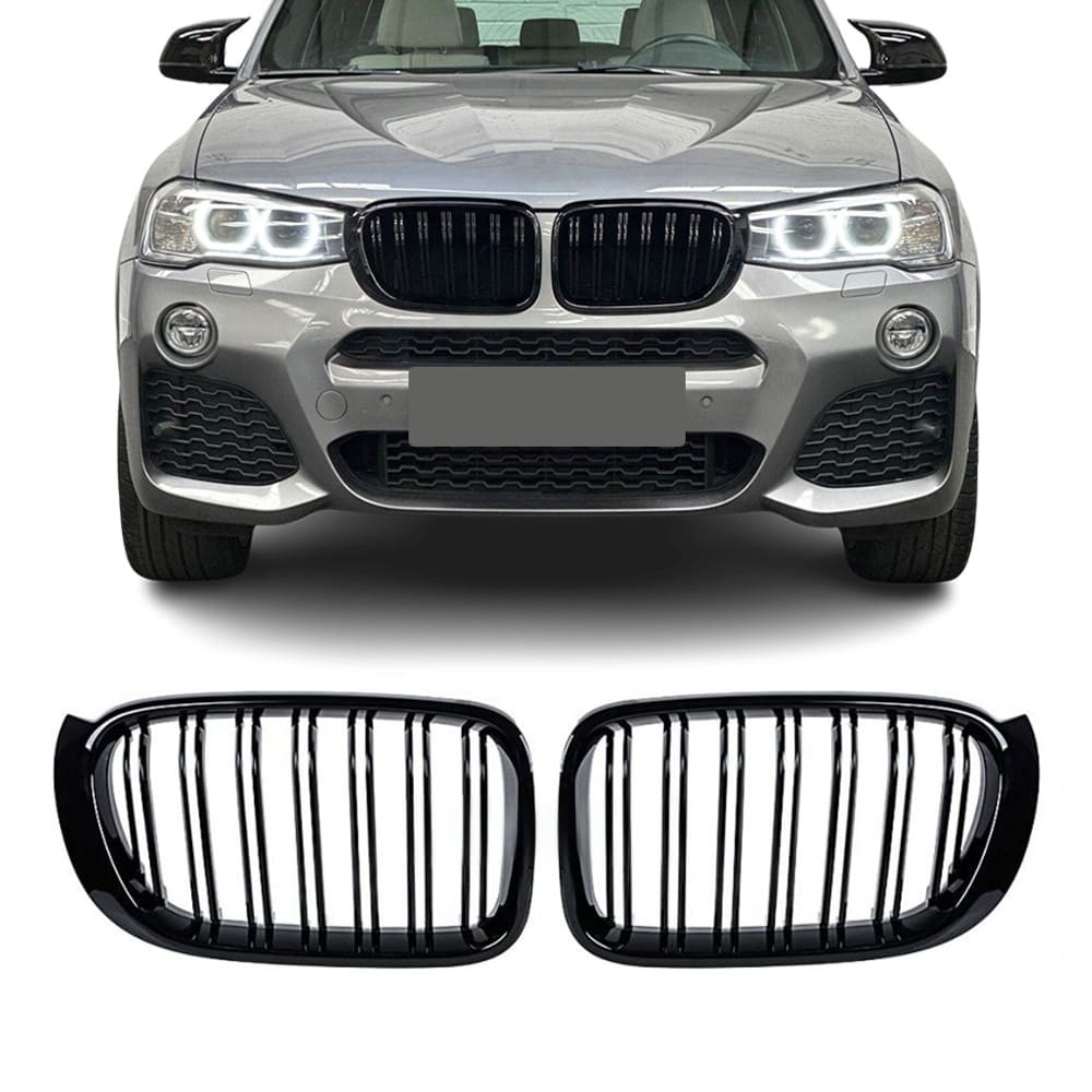 Performance kidney grille for BMW X3 F25 LCI / X4 F26, glossy black