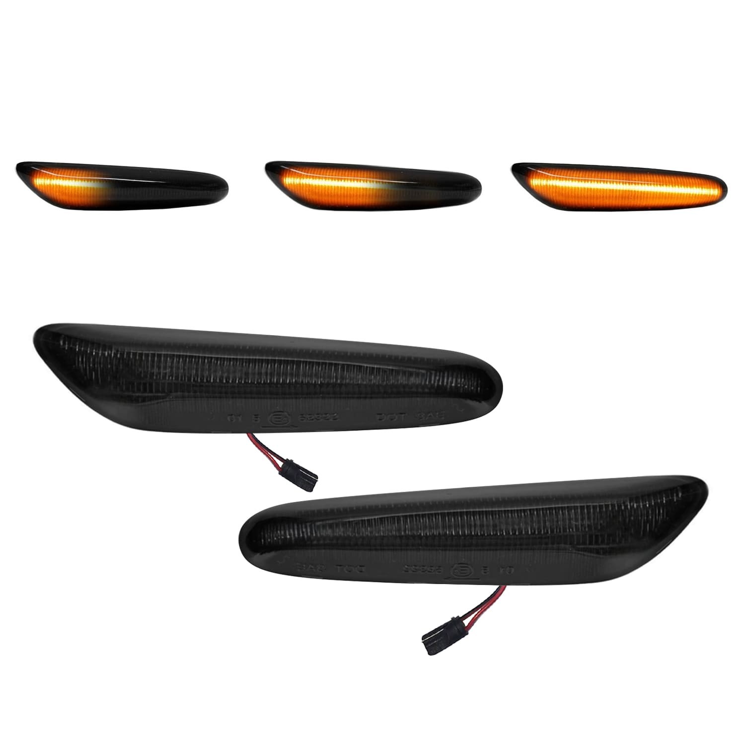 Dynamic LED side indicators for BMW E92 / E93 (06-13), black