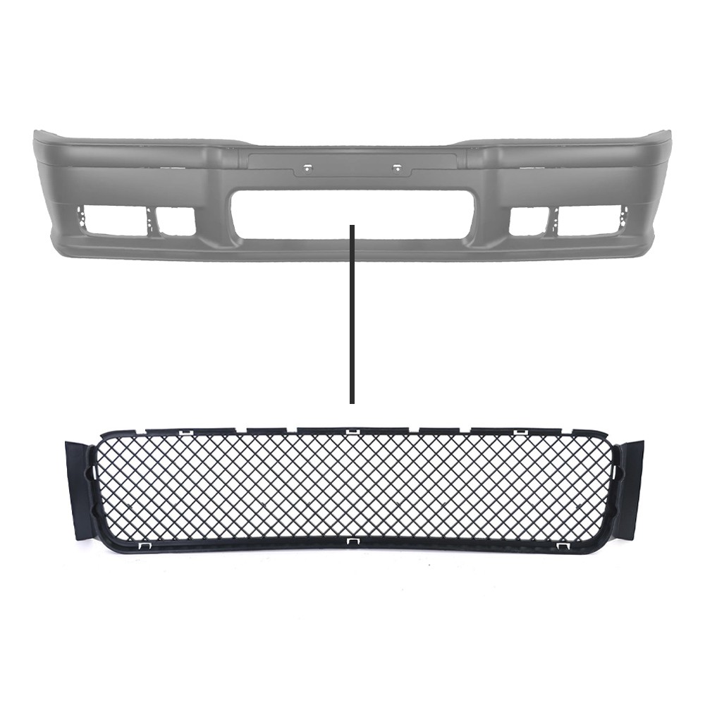 Central bumper grille for BMW E36 M3 / M-Tech (90-99)