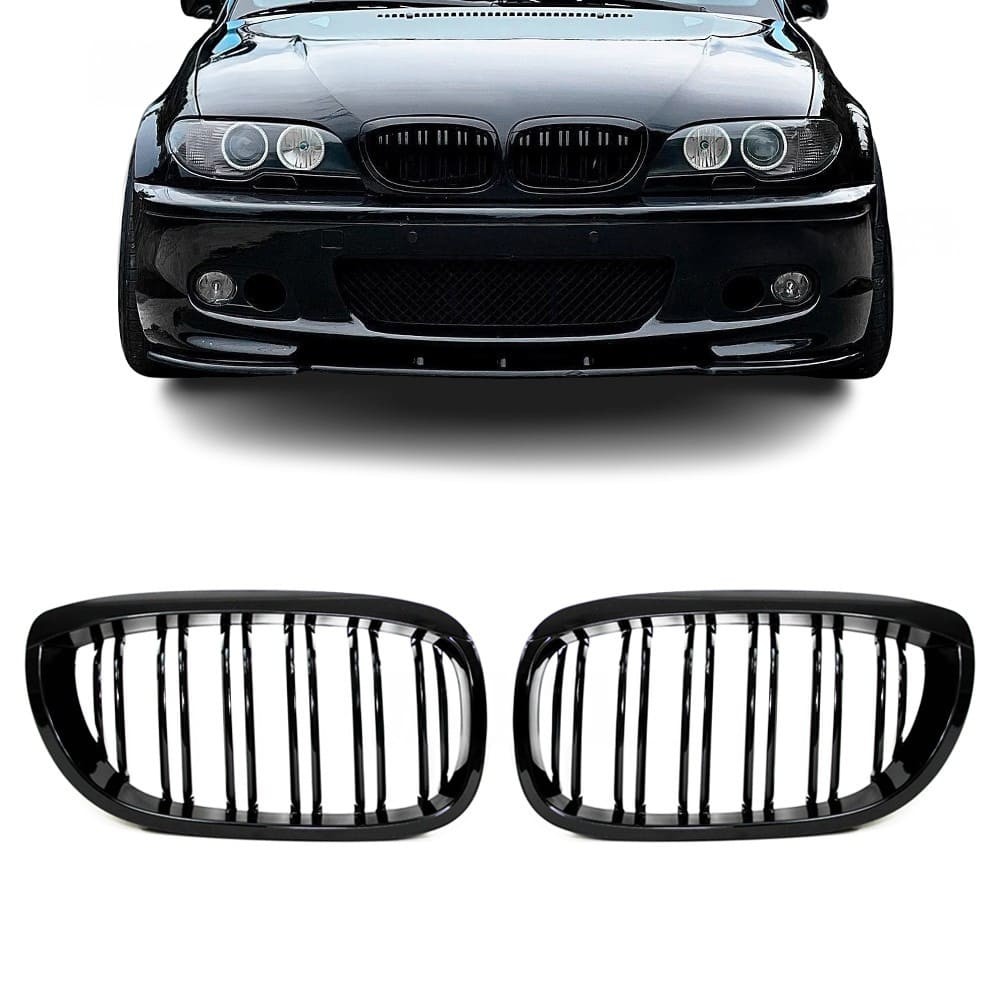 Performance kidney Grille for BMW E46 coupe / convertible (03-06), glossy black