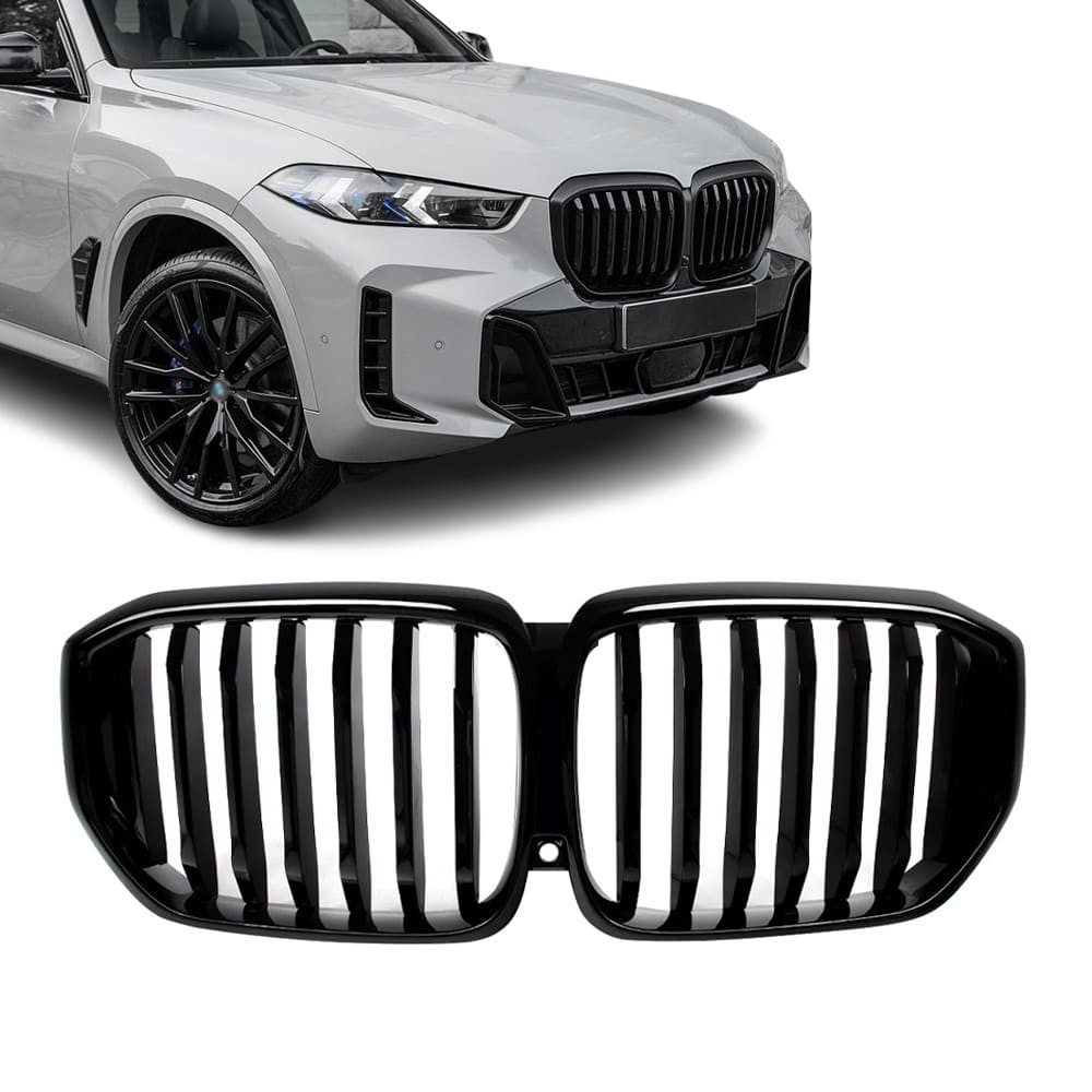 Front Kidney Grille for BMW X5 G05 LCI (23-), glossy black
