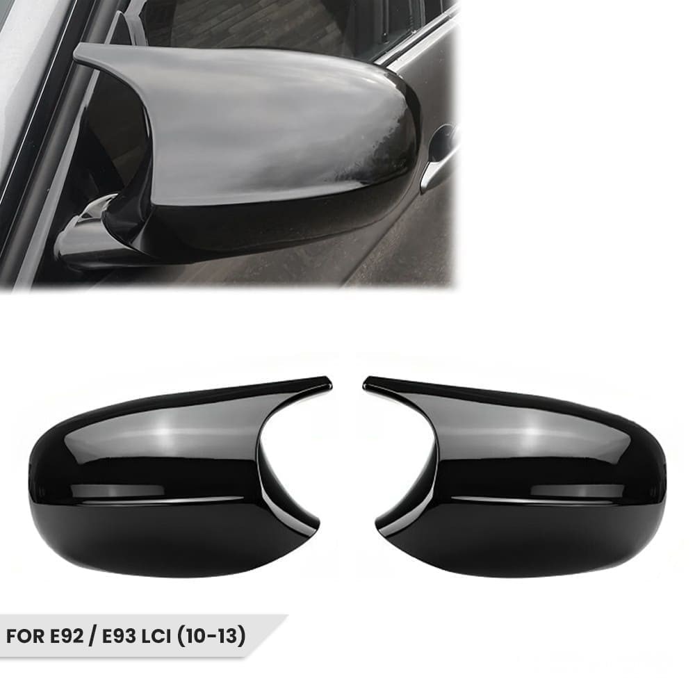 M style V2 Mirror Caps set for BMW E92 / E93 LCI (10-13), glossy black