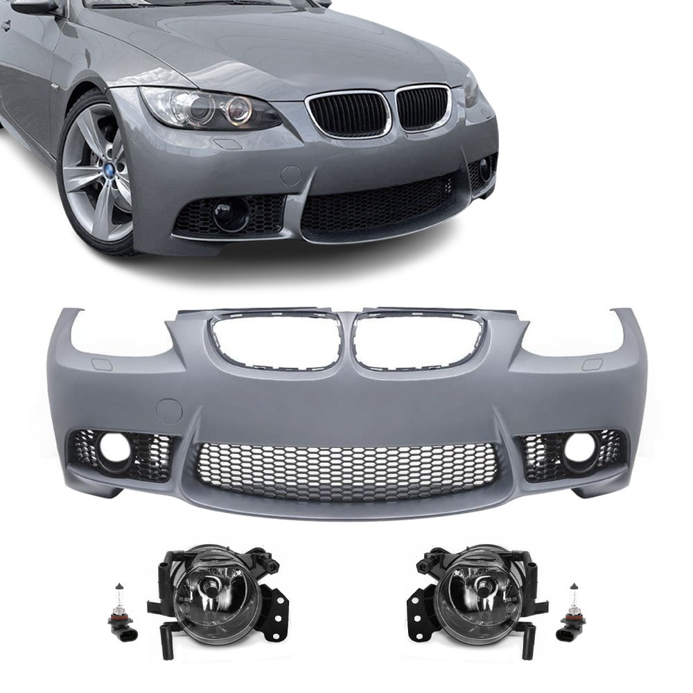 M3 style Front Bumper for BMW E92 / E93 (06-10), with clear fog lights